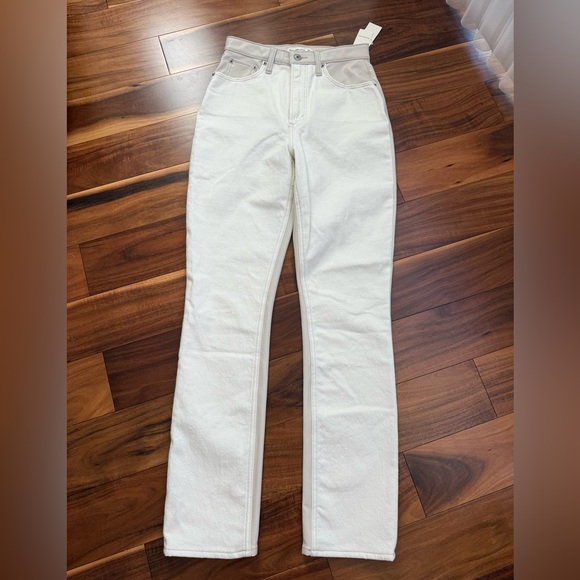 Abercrombie & Fitch The Slim Straight Ultra High Rise Curve Love Size 27 Long - Picture 5 of 9